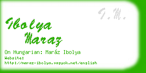 ibolya maraz business card