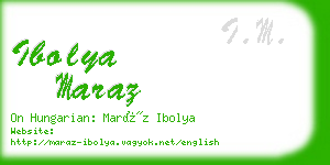 ibolya maraz business card